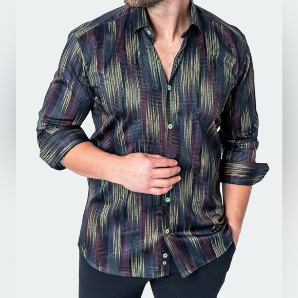 NWT Men’s Designer Button Down - Picture 2 of 5